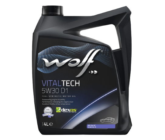 Моторное масло Wolf VitalTech 5W-30 D1, 4л 